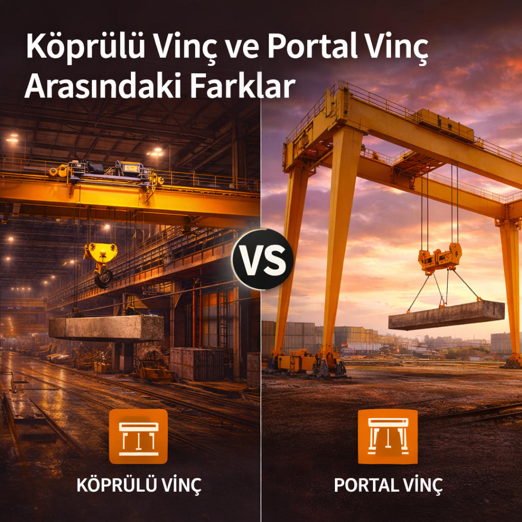 Köprülü Vinç ve Portal Vinç Arasındaki Farklar